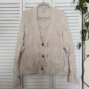 Madewell Open Knit Cardigan Sweater